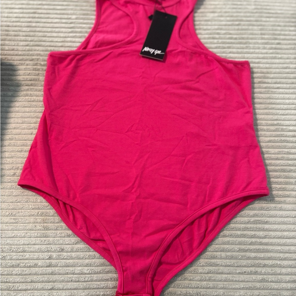 Nasty Gal Fuchsia Sleeveless Bodysuit